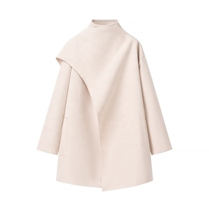 Modischer, vielseitiger, einfarbiger Mantel für Damen im europäischen und amerikanischen Außenhandelsstil - Product Image 4