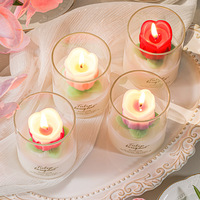 Romantische handgemachte moderne Soja Wachs Tulpe Blume Kunst Kerze Luxus Geburtstag Valentinstag Souvenir Aroma therapie Cup Abschluss