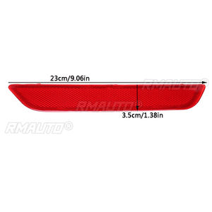 Nuevas pegatinas reflectantes rojas para parachoques trasero izquierdo/derecho para Ford Mondeo MK4 2007-2010 LH, tiras reflectantes de luces antiniebla - Product Image 6