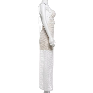 Abito da <span class=keywords><strong>donna</strong></span> nuovo stile europeo Primavera/Estate 2026 - Abito <span class=keywords><strong>erotico</strong></span> puro con scollo a V, senza spalline, schiena scoperta e senza maniche - Product Image 2