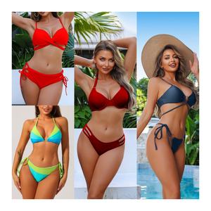 ชุดว่ายน้ำบิกินี่หลากสีสไตล์ยุโรปและอเมริกา - Product Image 2