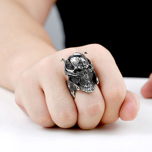 Garo-anillo de acero inoxidable estilo punk para hombre, SS8-166R de soldado, joyería de motorista, regalo de aniversario, venta al por mayor - Product Image 6