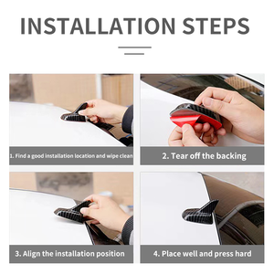 <span class=keywords><strong>Antena</strong></span> Aleta de Tiburón para Coche, Accesorio Universal de Fibra de Carbono, Decoración Elegante para Techo Inalámbrico, Modificación de Coche - Product Image 6