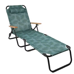 2024 portatile pieghevole sedia a dondolo mobili da esterno lettino da sole Recline letto per esterni - Product Image 1