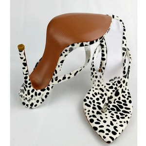 Sandali da Donna con Tacco <span class=keywords><strong>a</strong></span> <span class=keywords><strong>Spillo</strong></span> Aperto, Neri, Sexy, con Cinturino Singolo, Traspiranti, per Banchetti ed Eventi Estivi/Invernali, da Indossare all'Aperto - Product Image 4