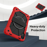 Étui robuste à 3 couches pour Redmi Pad 2 11 2025 avec support rotatif à 360°, dragonne et bandoulière, bicolore OEM ODM