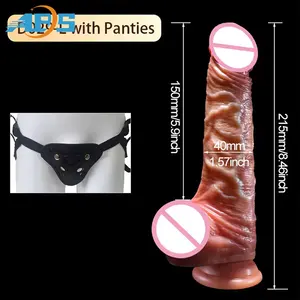 Nuevo diseño 41cm longitud 5,5 cm diámetro Super enorme tamaño grande empuje masturbación juguetes sexuales consolador de simulación para mujeres