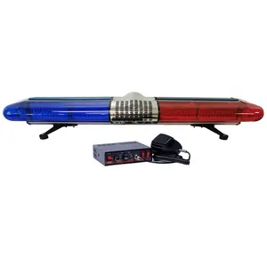 DC12V 24V Ambulance Led Red Blue Lights Flashing Rotating Lightbar With Alarm