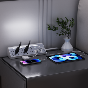 Etl/ul/fcc מוסמך mxico תקן מתג שולחן עבודה 10 שקעים עם מנורת חוט 5ft חוט מתחת לשולחן לבית - Product Image 5