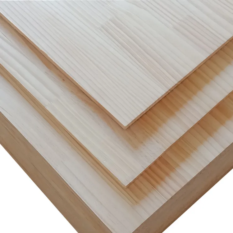 Papan pinus kayu Kualitas AA furnitur kayu pinus laminasi papan kayu pinus