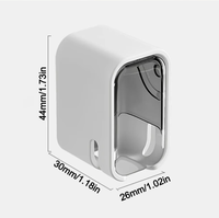 Support mural pour brosse à dents électrique, étanche à l'eau et à la poussière, sans perçage, auto-adhésif, écologique, pour rangement de salle de bain
