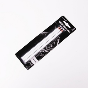Ensemble de 3 crayons fusain blanc peinture sur papier teinté vente en gros mettre en évidence des crayons fusain croquis - Product Image 6