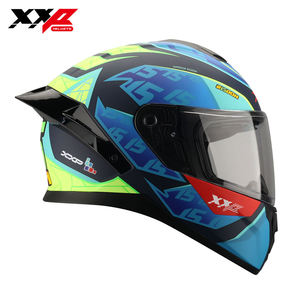 Casques de moto intégraux NEUFS avec grand spoiler, double visière, boucle à dégagement rapide, tailles S-XXL, XXP Warr DOT ABS - Product Image 2