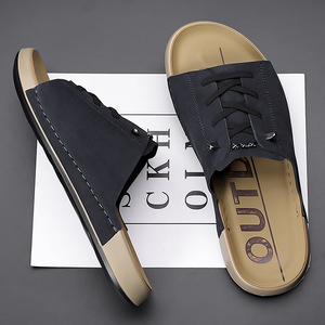 Sandalias de Playa para Hombre, Diseño Abierto, con Masaje, Parte Superior de Microfibra, Se Acepta Logotipo Personalizado - Product Image 5