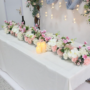 ผ้าปูโต๊ะดอกไม้สำหรับงานแต่งงาน สไตล์ยุโรปสมัยใหม่ สำหรับตกแต่งโต๊ะกลางแบบมืออาชีพ ดอกไม้ประดิษฐ์ กุหลาบ - Product Image 4