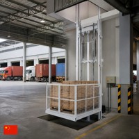 Plateforme élévatrice verticale pour atelier à grande hauteur : Plateforme élévatrice de marchandises de type rail Jinmeite avec commande automatique pour ligne de production
