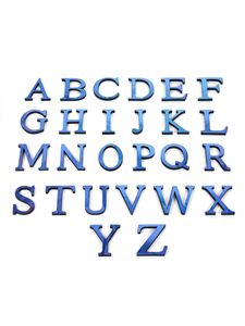 English <b>Letters</b> Acrylic Stickers <b>Letter</b> Mirror Home Decoration 3D Mirror <b>Letters</b> Blue <b>Wall</b> Stickers - Product Image 4