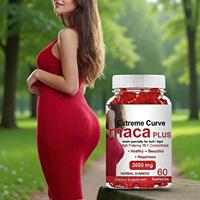 Gummies Extreme Curve Maca Plus 3000mg Saveur Framboise Naturelle Soutien Santé Intestinale 60 Comprimés Adulte
