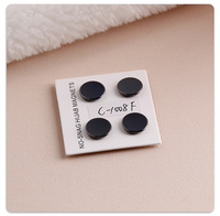 4 Pcs/set Dernières épingles magnétiques fortes musulmanes Logo personnalisé personnalisé/carte d'emballage Écharpe Broche magnétique Aimant Hijab épingles