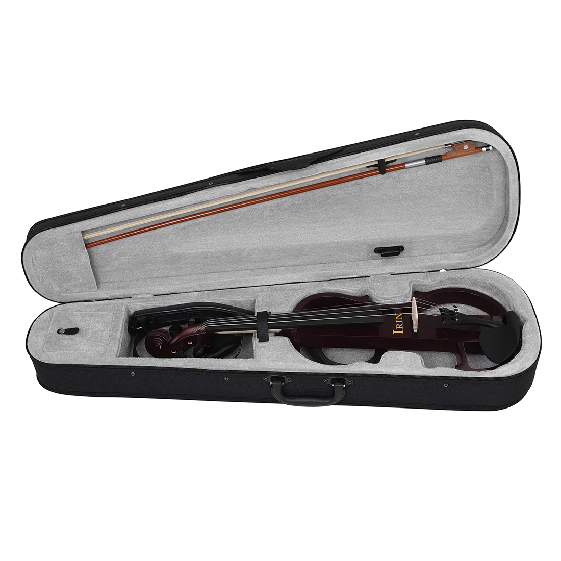 IRIN サイレントエレキバイオリン 4/4 IRIN サイレントバイオリン 4/4 電子楽器 ピックアップ付き ウェイン