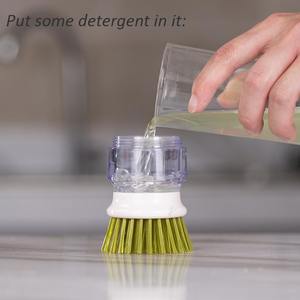 حار بيع المنزلية أدوات تنظيف التلقائي موزع سائل نظافة أدوات المطبخ منظف لالأطباق فرشاة - Product Image 5