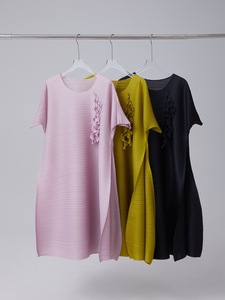 PY Nueva Llegada, Vestido Elegante Plisado Miyake con Volantes Laterales, Cuello Redondo Holgado, Tallas Grandes, Ropa de Mujer al por Mayor - Product Image 6