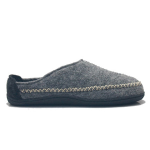 Classic Men Casual Shoes Comfy Grey Indoor Outdoor Wool <strong>Felt</strong> <strong>Slippers</strong> Custom Logo - Product Image 3