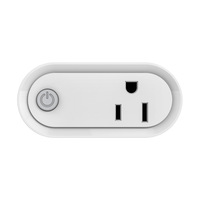 Prise électrique ABS à courant nominal Matter Smart 16A Prise américaine à trois trous ZigbeeWiFi Télécommande via l'alimentation du téléphone portable