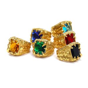 Anillo de Garra de Dragón con Piedras Preciosas, Acero Inoxidable, Joyería Gótica Punk, Anillo de Moda, Accesorio Único de Hip Hop, Regalo para Hombre - Product Image 1