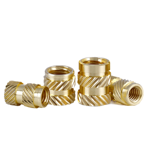 M2 M3 M4 M5 M6 M8 1/4-20 Knurled Brass nhiệt staking ren chèn Brass chèn Nut cho ép phun - Product Image 4