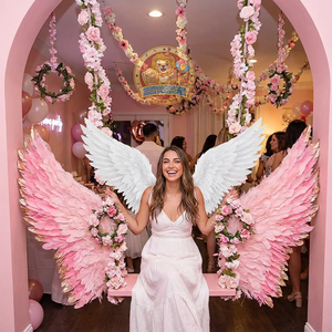 Alas <span class=keywords><strong>de</strong></span> Ángel <span class=keywords><strong>de</strong></span> Plumas, Accesorios para Fotomatón para Bodas, Halloween, <span class=keywords><strong>Fiestas</strong></span> <span class=keywords><strong>de</strong></span> Cumpleaños, Diseño <span class=keywords><strong>de</strong></span> Animales para <span class=keywords><strong>Fiestas</strong></span> Temáticas - Product Image 6
