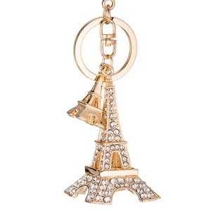 2024 Paris hot sell creative cute portachiavi <span class=keywords><strong>torre</strong></span> <span class=keywords><strong>Eiffel</strong></span> invia portachiavi auto fidanzata portachiavi con strass - Product Image 6