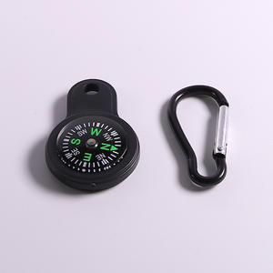 คาราบิเนอร์เข็มทิศขนาดเล็กแบบพกพาพร้อมห่วงแขวนสำหรับการปีนเขาตั้งแคมป์นำทางกลางแจ้งตะขออลูมิเนียมอัลลอยด์ - Product Image 1