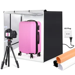 Venda quente caixa de luz PULUZ foto caixa 80cm fotografia montada Shooting Box Professional LED Soft Light Cube