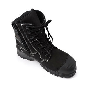 Bottes de travail imperméables de haute qualité avec semelle intermédiaire en Kevlar Anti-écrasement/anti-perforation Bottes de sécurité en cuir nubuck Chaussures d'extérieur - Product Image 5