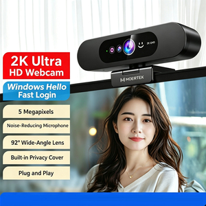 Webcam avec microphone intégré 2K 5MP CMOS, <span class=keywords><strong>caméra</strong></span> USB <span class=keywords><strong>pour</strong></span> <span class=keywords><strong>ordinateur</strong></span>, compatible <span class=keywords><strong>Skype</strong></span>, Plug and Play, en stock - Product Image 2