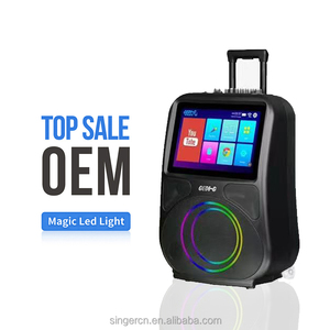 GD-1418 mới thông minh hệ thống màn hình cảm ứng BT đa chức năng <span class=keywords><strong>WIFI</strong></span> video Xe đẩy loa với 8 inch karaoke Đảng PA loa hoạt động - Product Image 2
