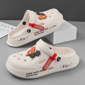 <span class=keywords><strong>Chaussons</strong></span> à trous d'ours double face pour hommes, nouvelle collection 2023, pantoufles épaisses pour couples avec sandales à bout enveloppé et antidérapantes, décontractées et douces - Product Image 2