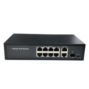 Switch PoE de 8 Puertos con Uplink de 100M, Switch PoE Industrial con IA OEM, Switch Ethernet de 10 Puertos, Venta Caliente de Fábrica - Product Image 6