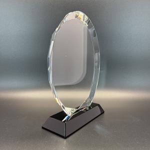 निर्माता थोक खाली स्पष्ट क्रिस्टल ट्रॉफी अनुकूलित लोगो लेजर उत्कीर्णन क्रिस्टल ग्लास ट्रॉफी पुरस्कार - Product Image 2