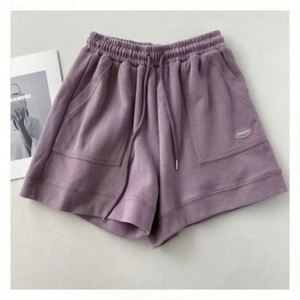 Shorts de sport pour femmes en satin écologique respirant à taille élastique, coupe ample, pour l'entraînement, la course et la gym - Product Image 5