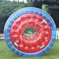 Bola inflable comercial para caminar, Bola de agua de burbujas para hámster humano zorb