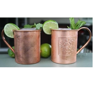<b>Set</b> Of 2 Pcs Copper <b>Mug</b> For Drinking Use - Product Image 1
