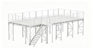 Pallet <b>Rack</b> Supported Steel Mezzanine Floor System for Warehouse Storage - Product Image 6