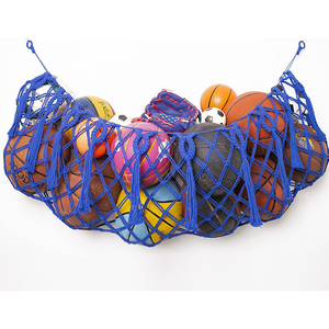 Organizador de almacenamiento de malla de voleibol, almacenamiento de fútbol, cesta colgante, organizador de red, baloncesto, deportes, almacenamiento de pelotas, hamaca de red - Product Image 1