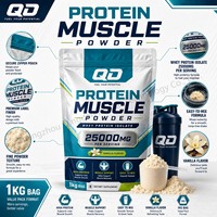Isolat de protéines de lactosérum non-OGM 25000 mg en poudre, directement de l'usine, pour la croissance musculaire des adultes, fabricant OEM