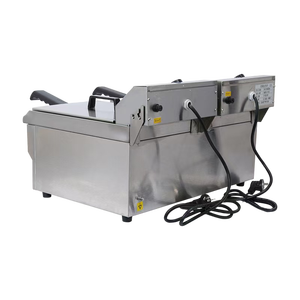 หม้อทอดไฟฟ้าสแตนเลสแบบสองถัง ขนาด 24 ลิตร สำหรับใช้ในเชิงพาณิชย์ <span class=keywords><strong>ราคา</strong></span>โรงงาน ทนความร้อนสูง เหมาะสำหรับทำฮอทดอกและเฟรนช์ฟรายส์ - Product Image 6