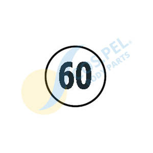 Nuevo disco de límite de velocidad con condición de 60 km/h - Product Image 1