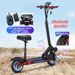 Trottinette électrique 10 pouces 48V 800W 1000w 12ah 15AH 50KMH jusqu'à 60KM d'autonomie Trottinette tout-terrain pour adultes en Chine Dropshipping - Product Image 3