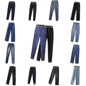 Fabrikant Van Custom Jeans Biedt Hoge Taille Dames Denim Potlood Broek Dames Jeans Skinny